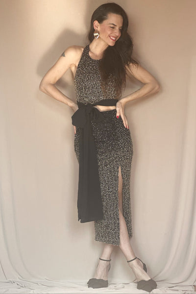 Falda Drapeada Estelar