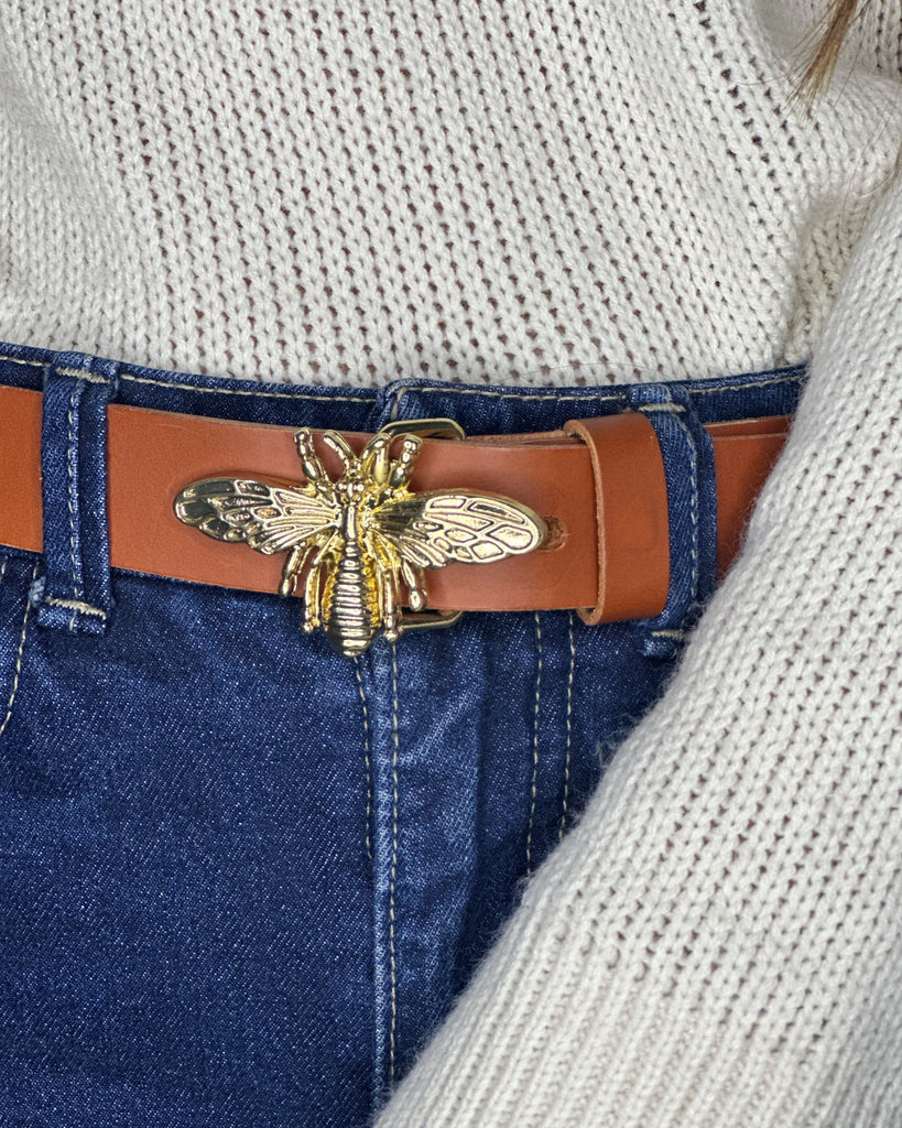 Cinturón Abeja Reina Caramelo