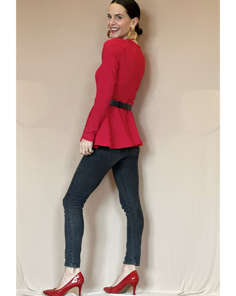 Polera Amelia Lunares