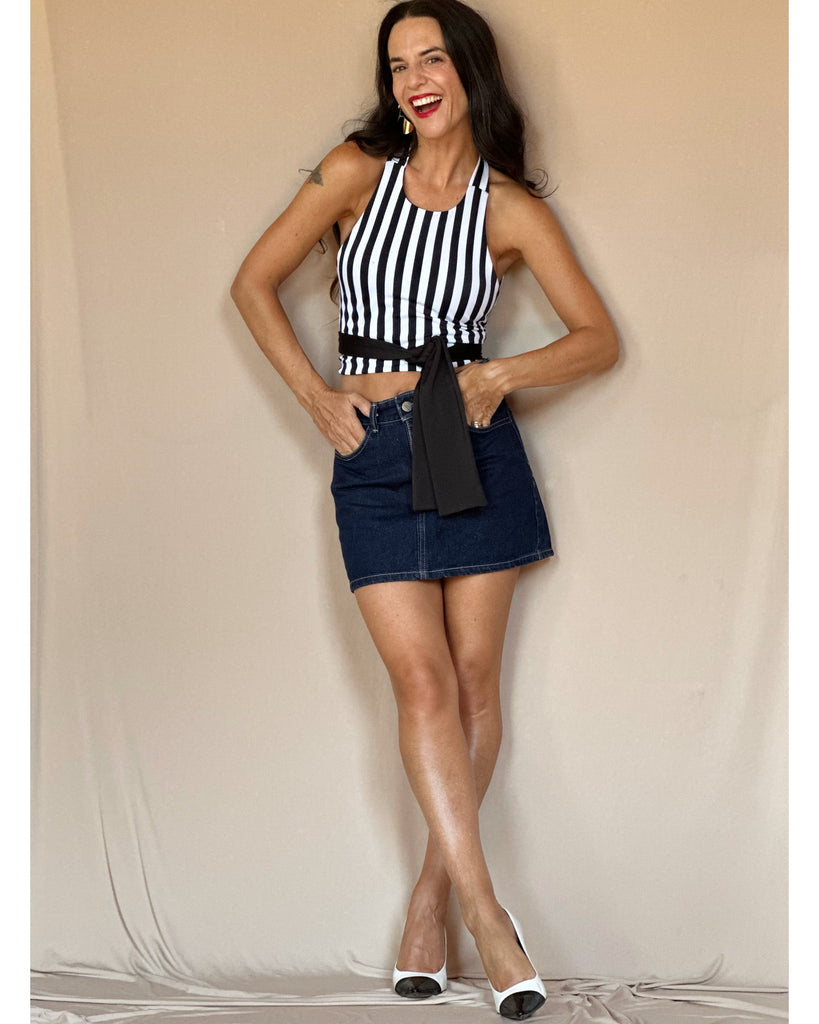 Top Halter Olivo