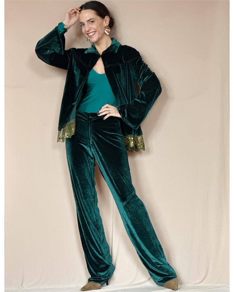 Chaqueta Velvet Verde