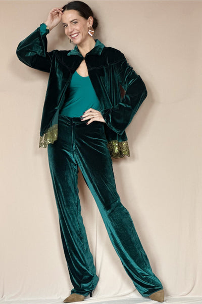 Chaqueta Velvet Verde