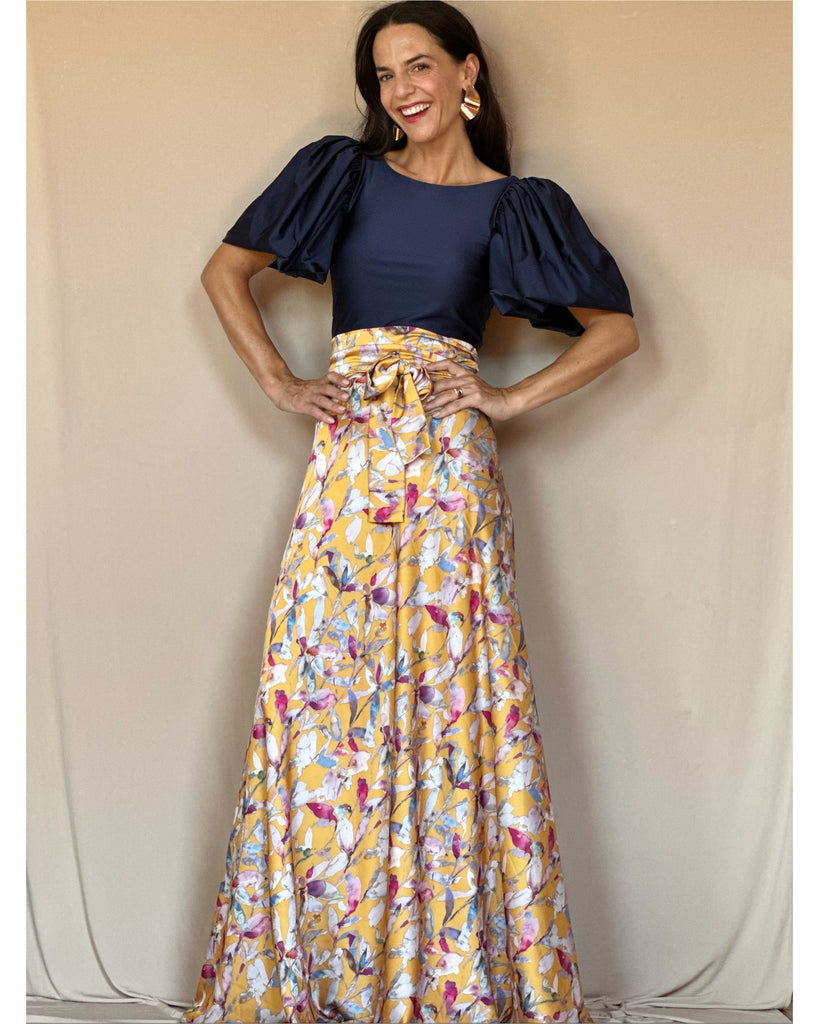 Pollera Envolvente Estampada