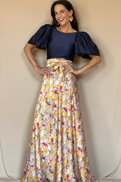 Pollera Envolvente Estampada