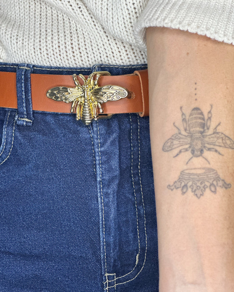 Cinturón Abeja Reina Caramelo