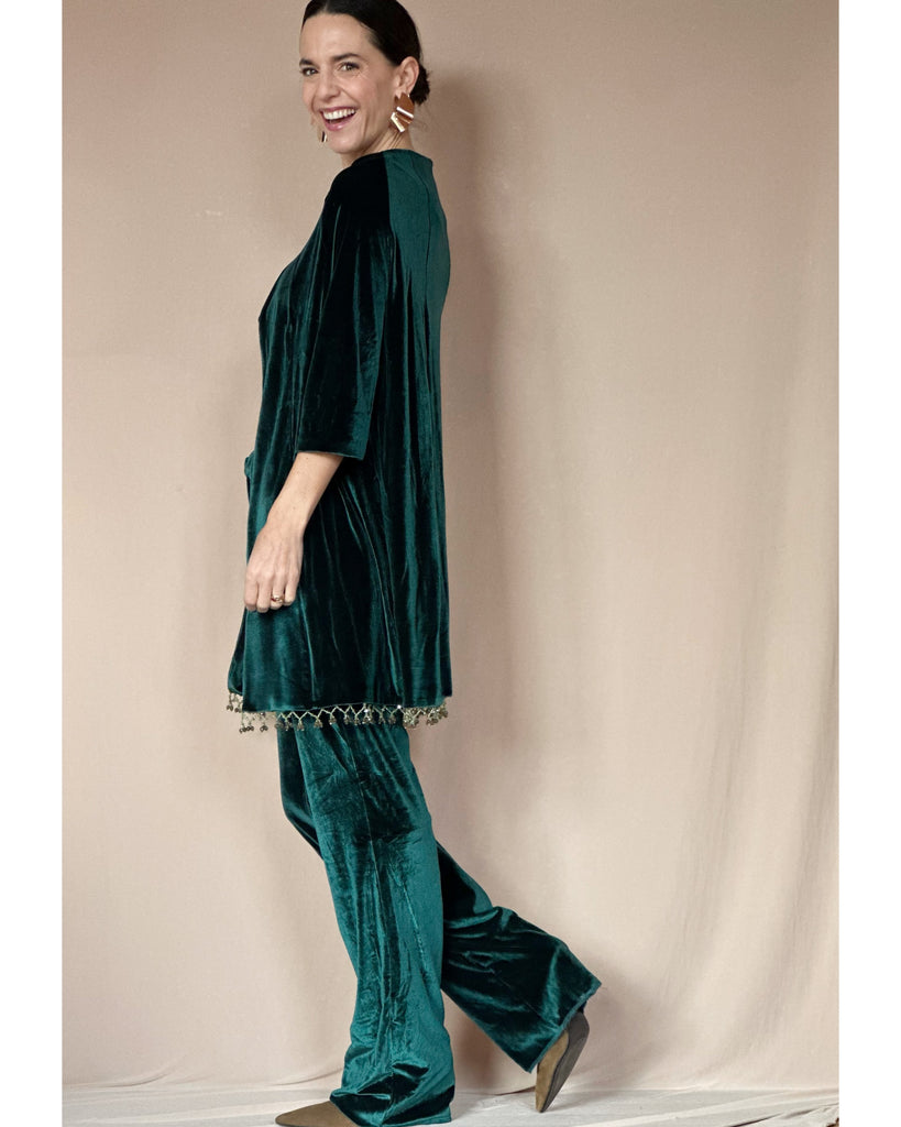 Abrigo Velvet Verde