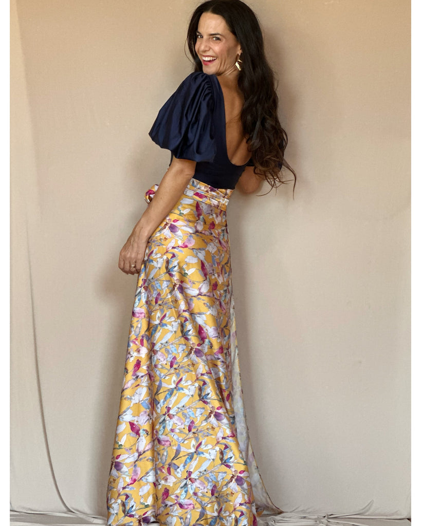 Pollera Envolvente Estampada