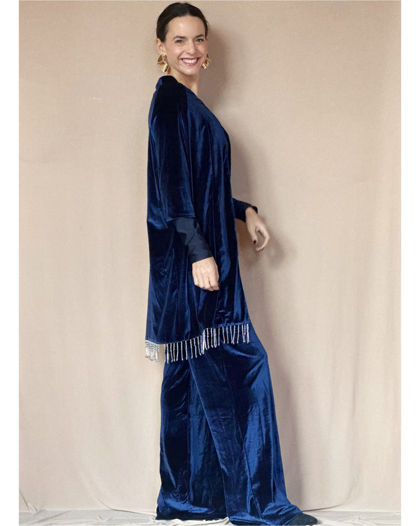 Abrigo Velvet Azul