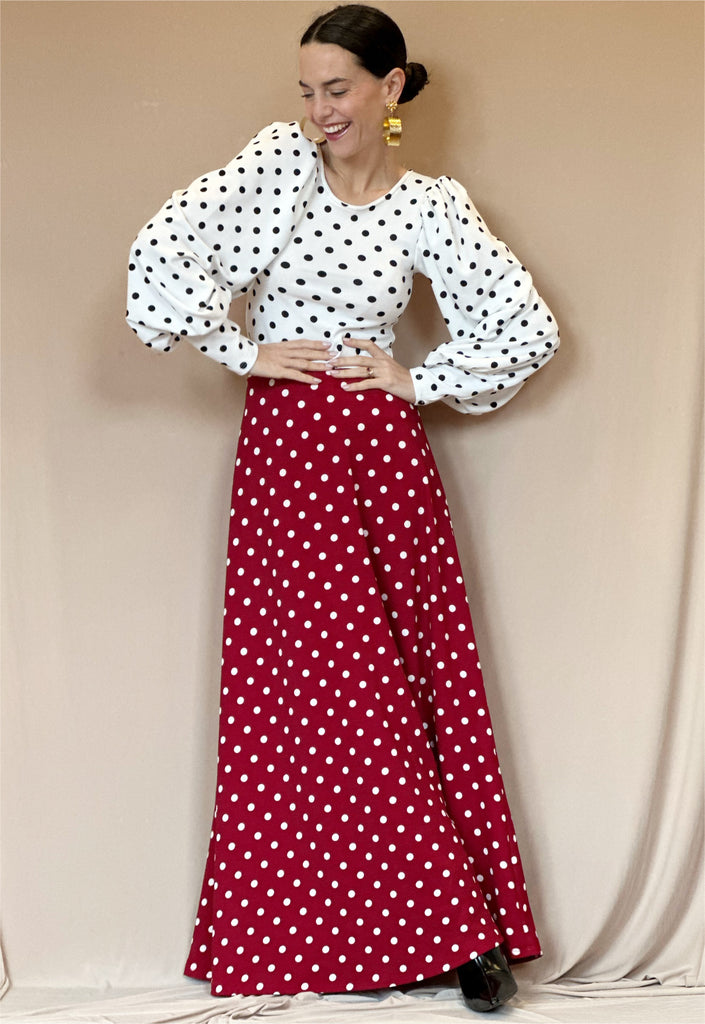 Pollera Valentina Lunares