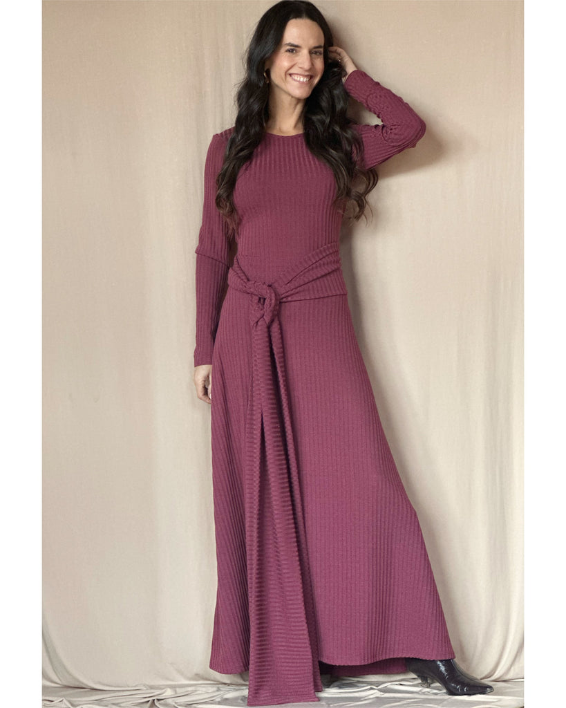 Vestido Rosa Liso