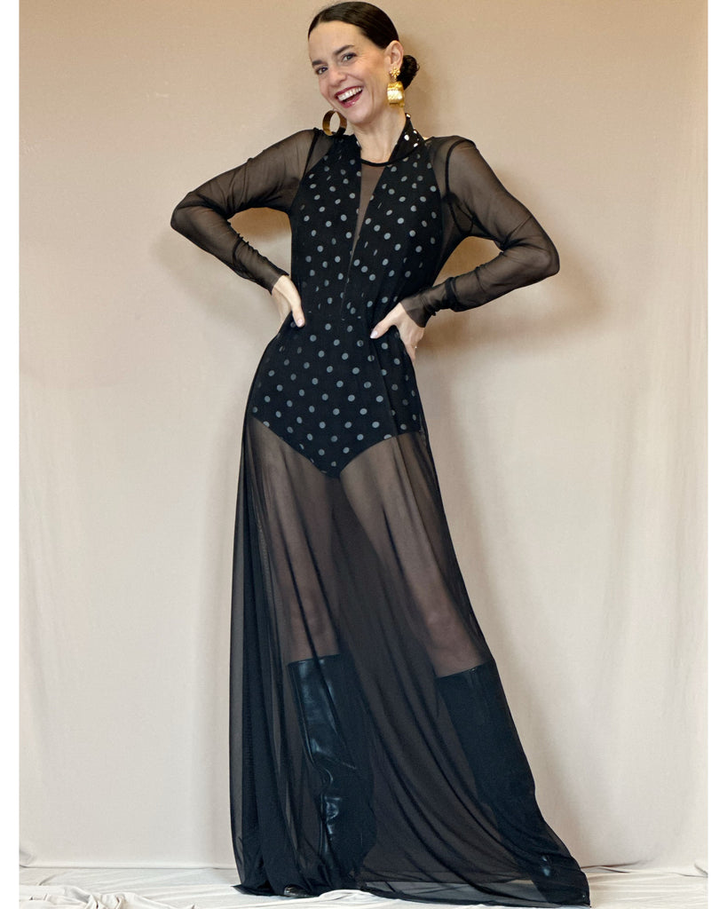 Body Violeta Lunares