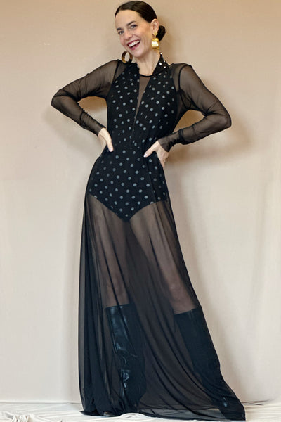 Body Violeta Lunares