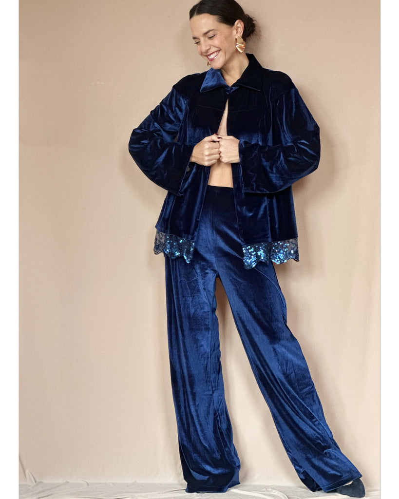 Chaqueta Velvet Azul