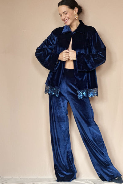 Chaqueta Velvet Azul