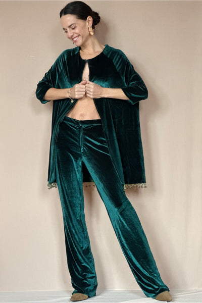 Abrigo Velvet Verde