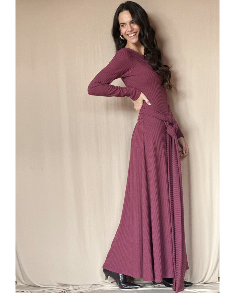 Vestido Rosa Liso