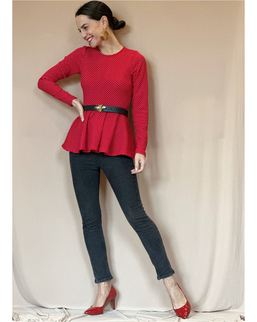 Polera Amelia Lunares